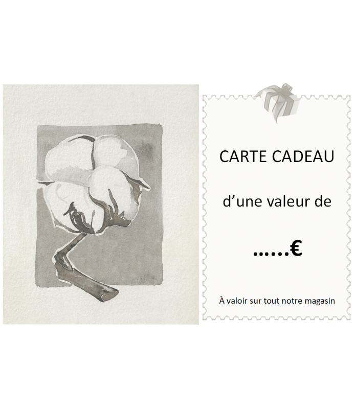 Carte cadeau Futaine - Literie coton bio - Fabrication Française