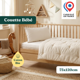 Couette bébé coton bio - 75x120cm