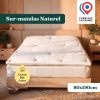Sur-matelas Coton Bio et Latex naturel - fabriqué en France