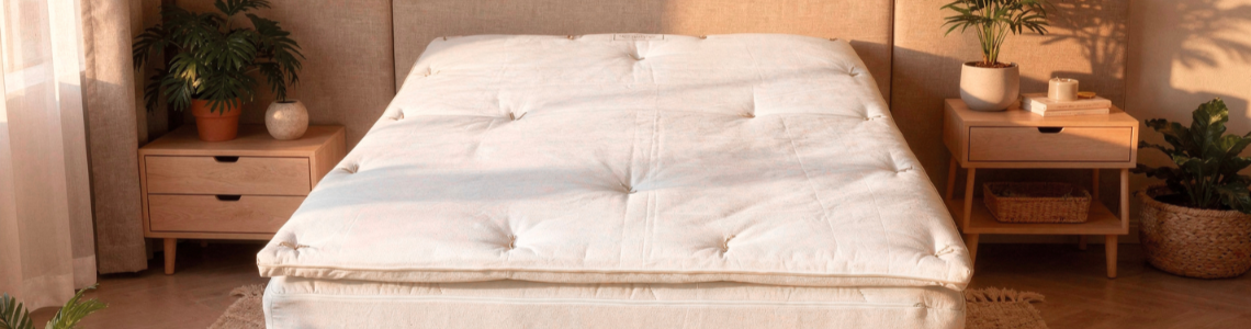 Sur-matelas Coton bio / Latex