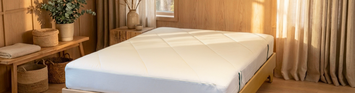 Matelas Coton Écoresponsable et Bio / Latex